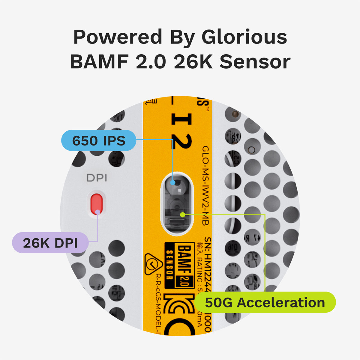 Glorious Model I 2 Wired Gaming Mouse - White