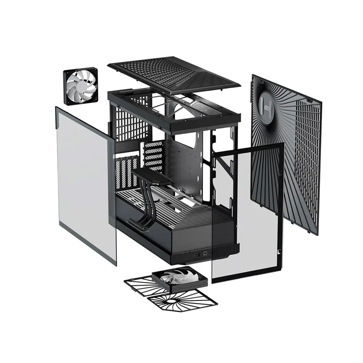Hyte Y40 Tempered Glass Mid Tower Case - Black