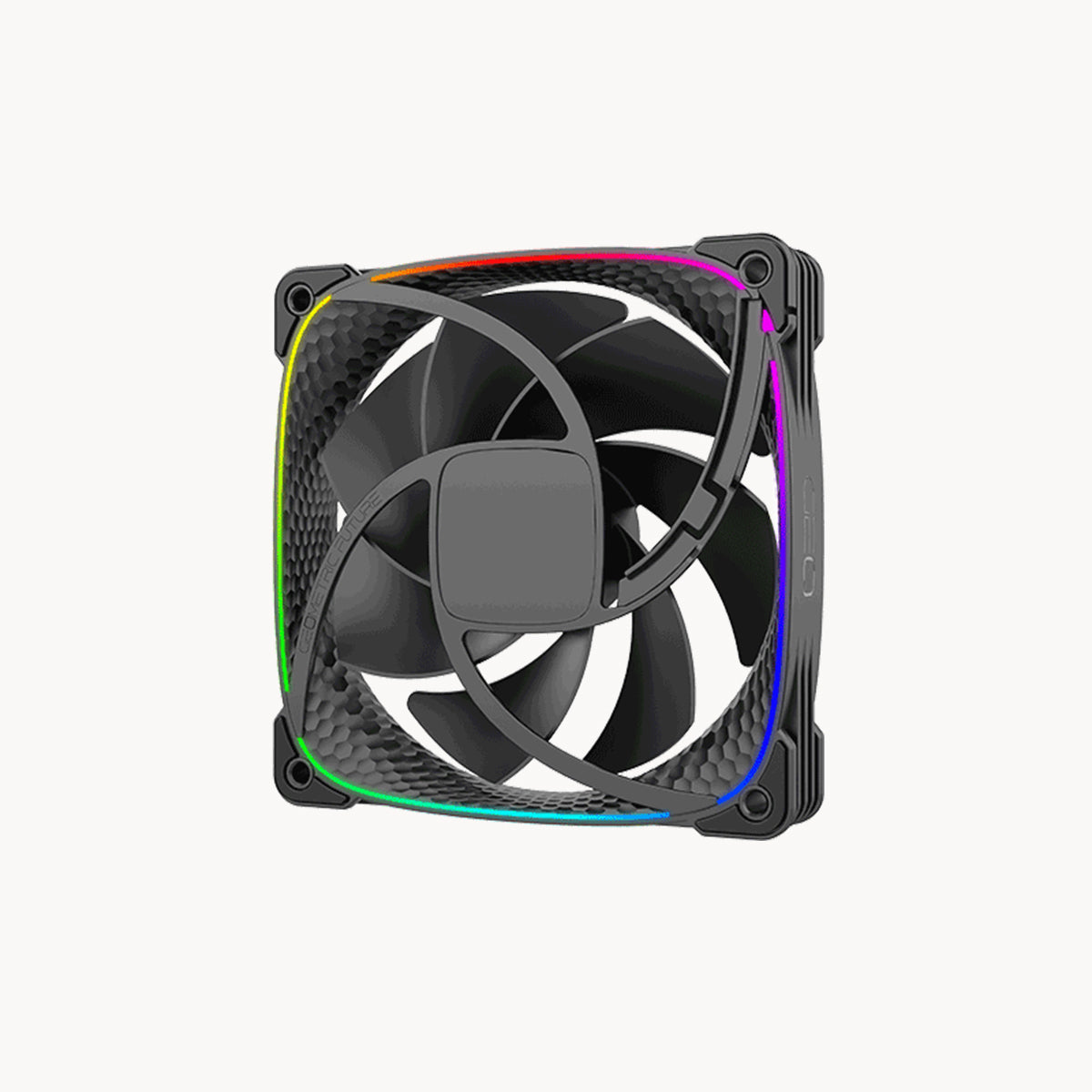 Geometric Future Squama 2503 120mm RGB PWM Case Fan - Black