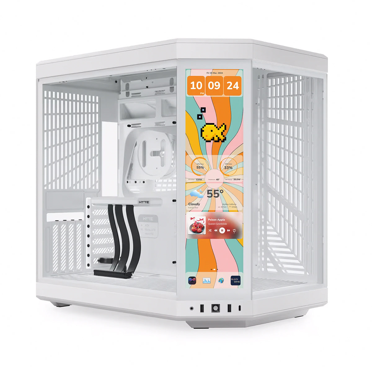 Hyte Y70 Touch Infinite Full Tower Case - Snow White