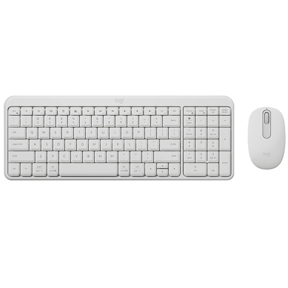 Logitech MK250 Compact Bluetooth Wireless Keyboard and Mouse Combo - Off White