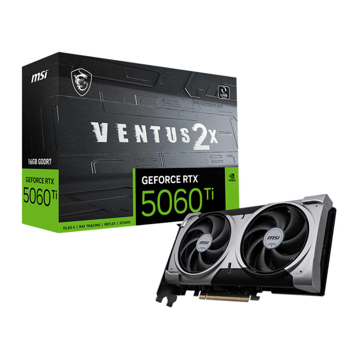 MSI GeForce RTX 5060 Ti VENTUS 2X PLUS 16GB Graphics Card