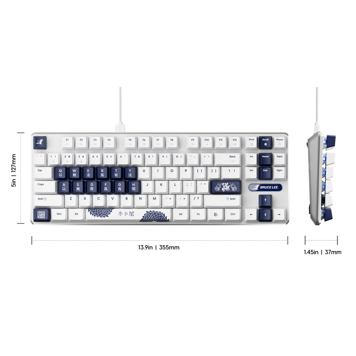 Pulsar PCMK 3 HE TKL Wired Gaming Keyboard - Bruce Lee 85th Anniversary Edition