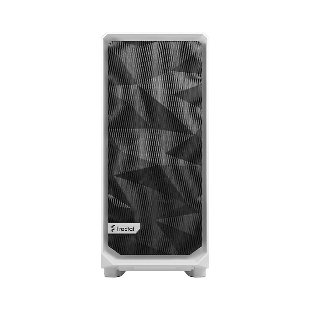 Fractal Design Meshify 2 Compact Mid Tower Case - White TG Clear Tint