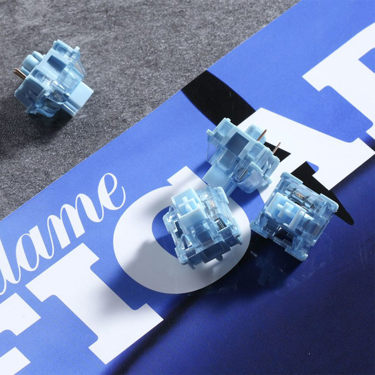 Akko Cream Blue Pro V3 5-Pin Mechanical Switch Pack - 45 Pcs