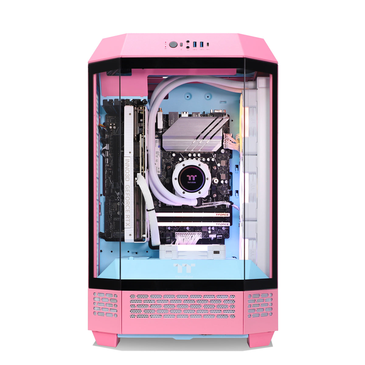 Pop ENCORE RTX 5070 Ryzen 5 7500F Gaming PC - PINK