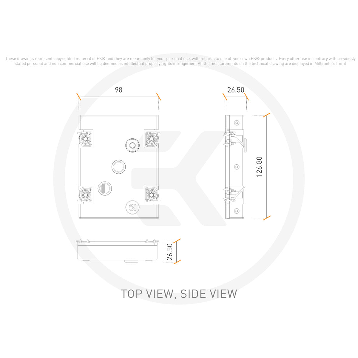 EKWB EK-Pro CPU WB 7529 - Nickel + Inox