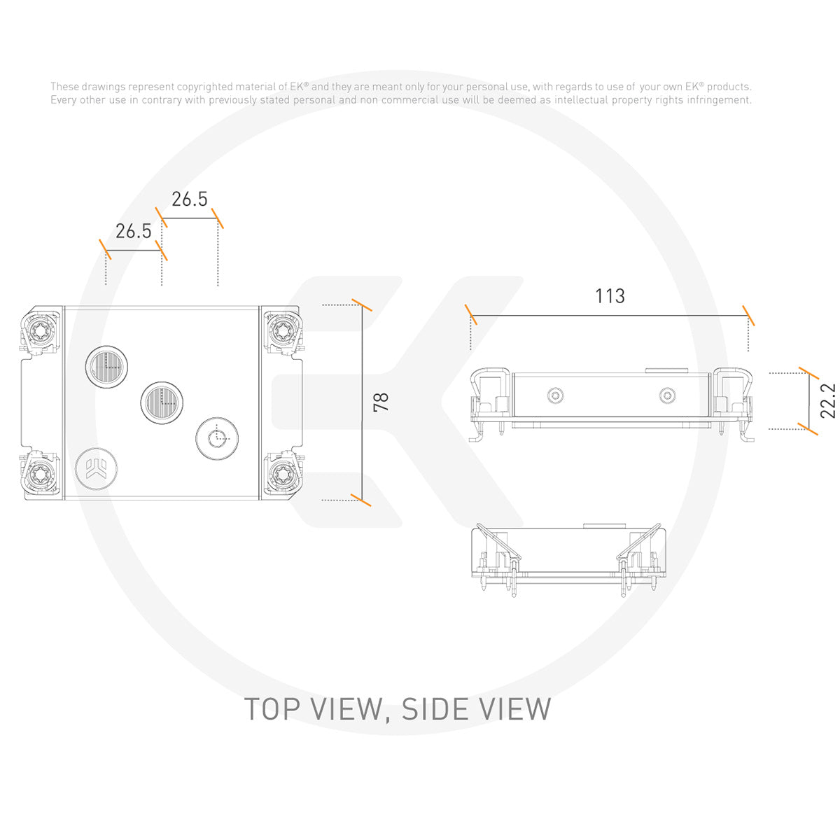 EKWB EK-Pro CPU WB 4677 Ni + Acetal