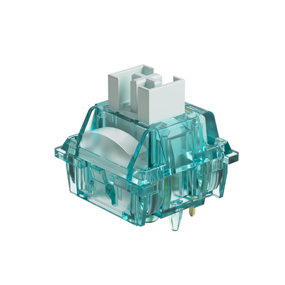 Akko Creamy Cyan 5-Pin Clicky Mechanical Switch Pack with LED Diffuser - 45pcs