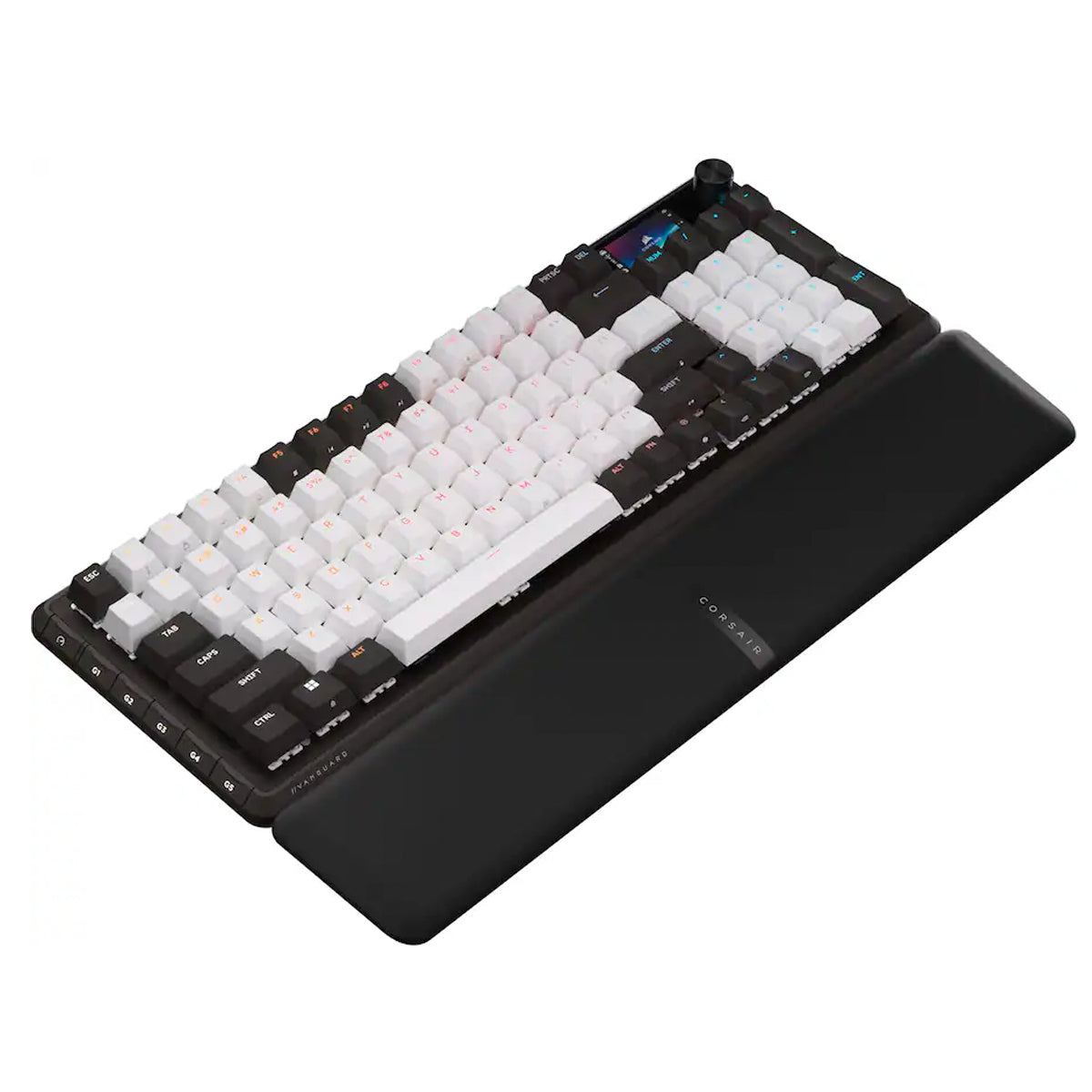 Corsair Vanguard LCD 96% Wired Mechanical Gaming Keyboard Black & White - MLX Pulse Linear Switches