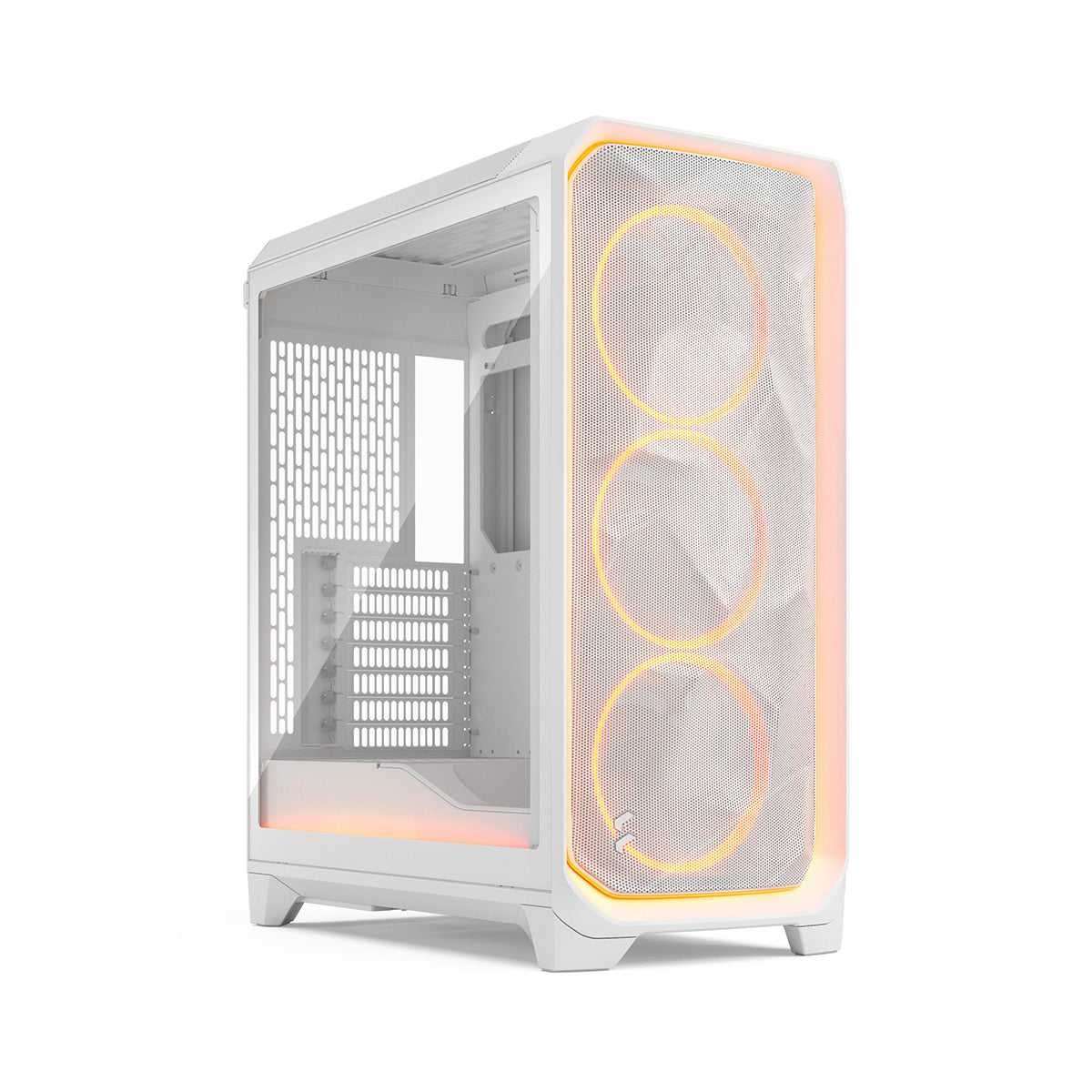 Fractal Design Meshify 3 Ambience Pro RGB Mid Tower Case - White TG Clear Tint