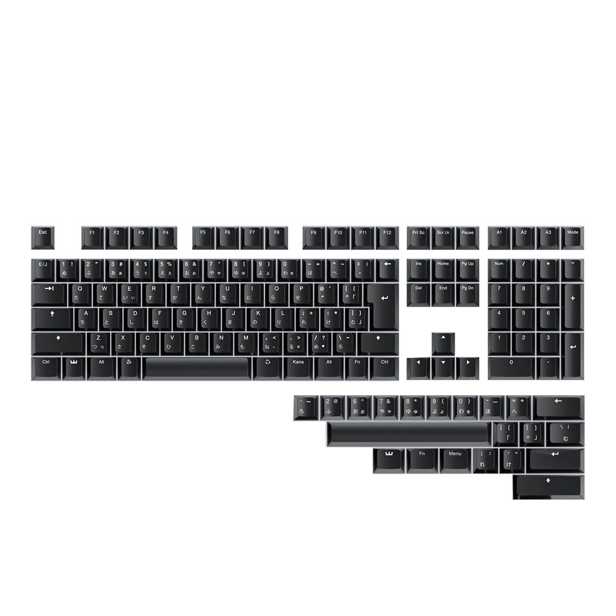 Wooting Dye-Sub PBT Cherry Profile Keycap Set - Black