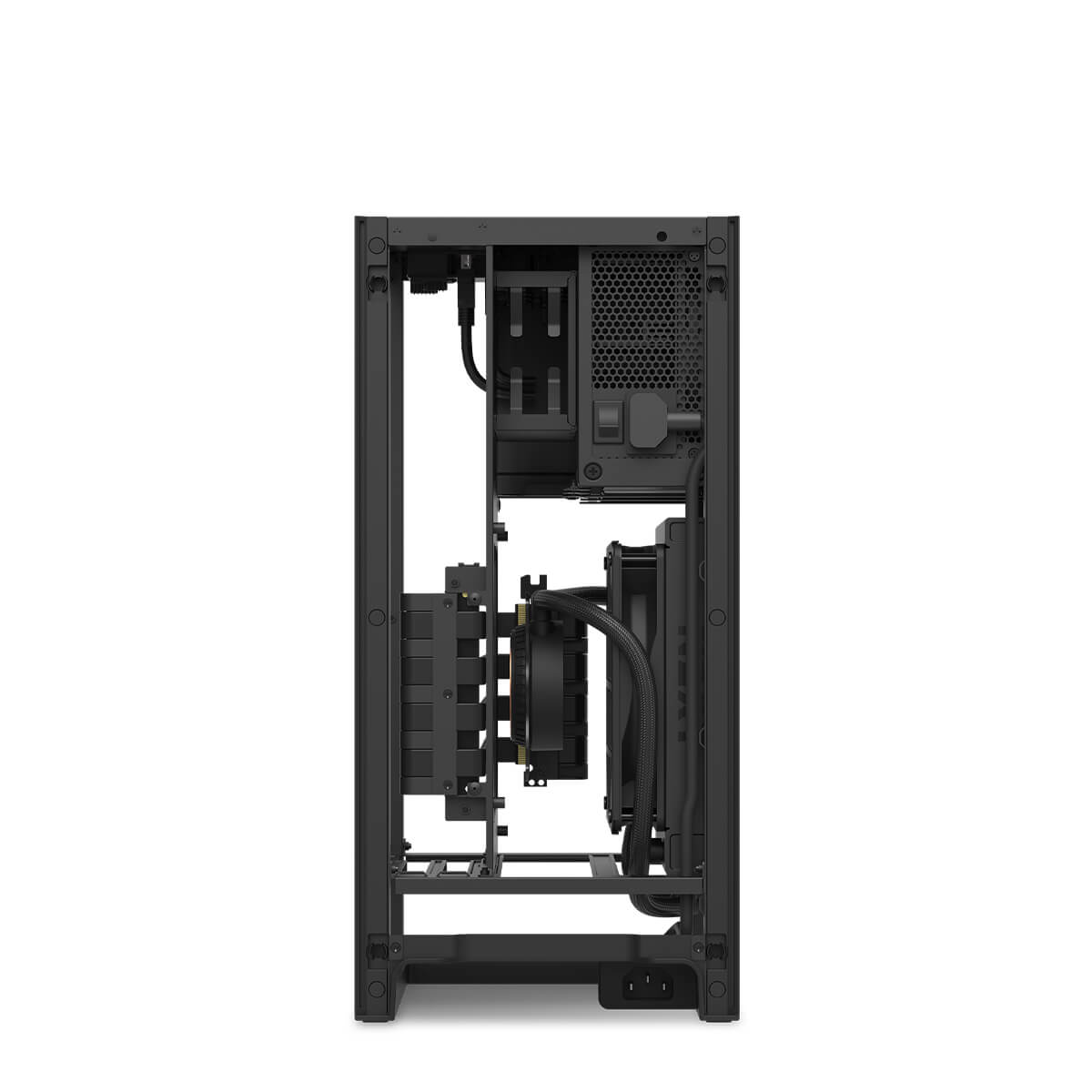 NZXT H1 Matte White SFF Case with PSU AIO and Riser Card