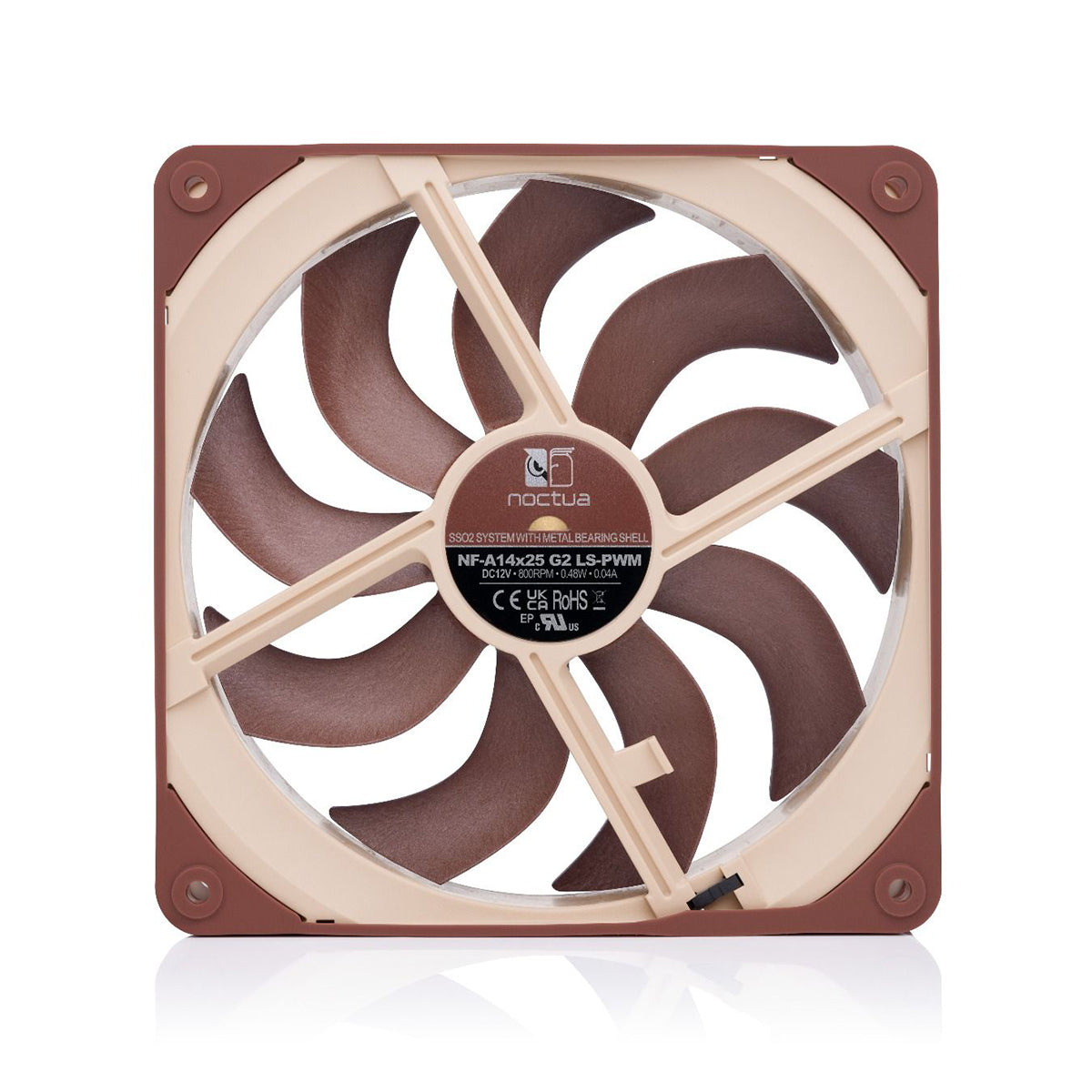 Noctua NF-A14X25 G2 LS-PWM Low Noise 140mm 800rpm Fan