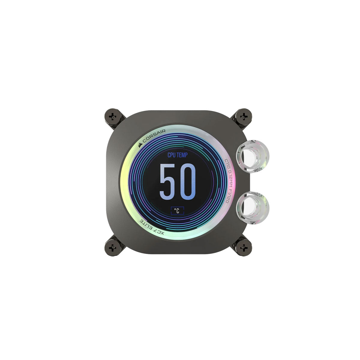 Corsair iCUE XC7 Elite LCD Intel 1700 and AMD AM4/AM5 Sockets CPU Water Block