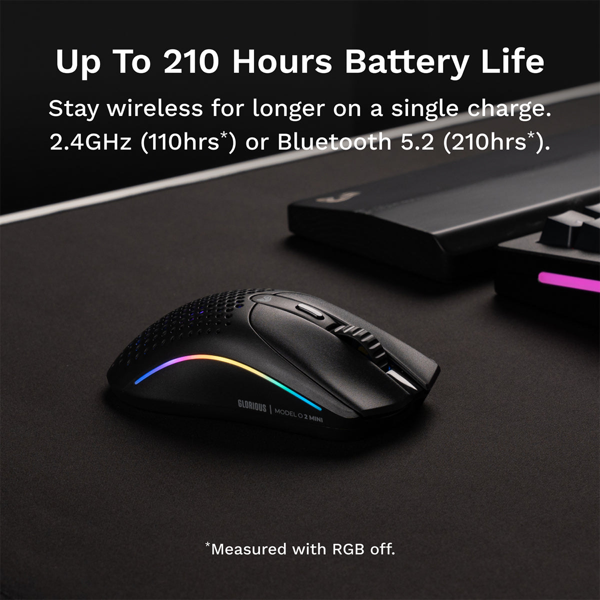 Glorious Model O 2 Mini Wireless Gaming Mouse - Black