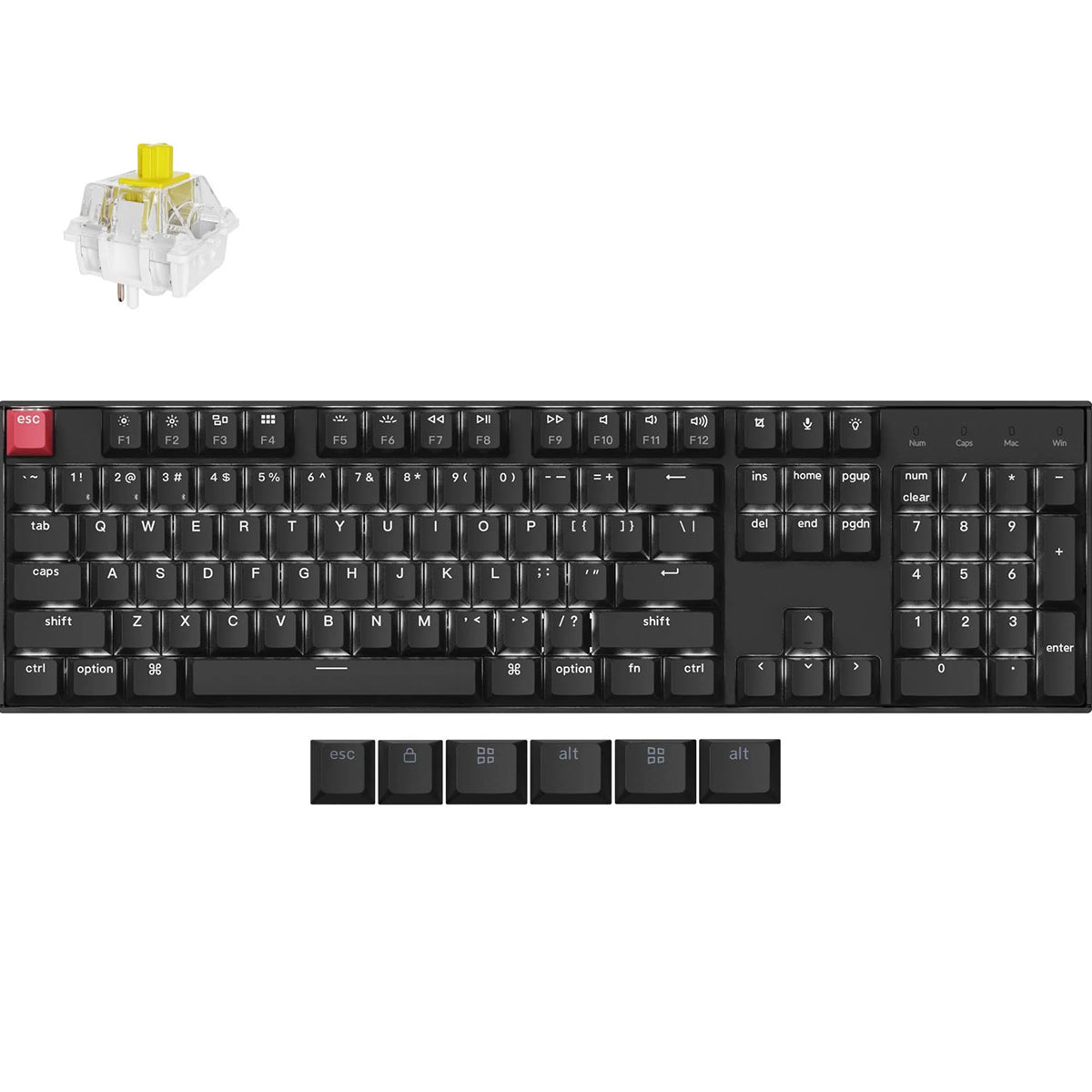 Keychron K10X Full Sized Wireless Mechanical Keyboard - K Pro Banana Switch