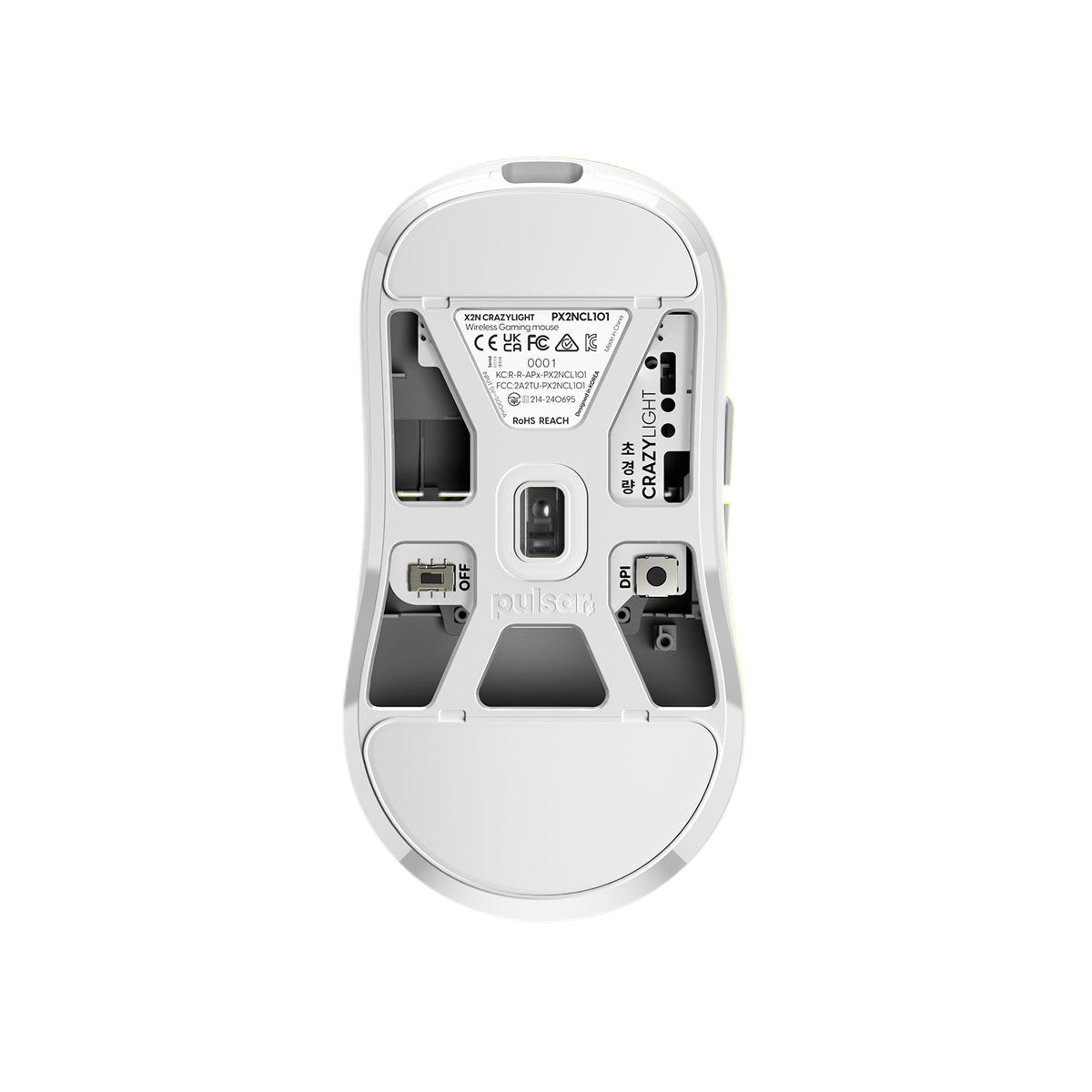 Pulsar X2N CrazyLight Wireless Gaming Mouse - Uyuni White