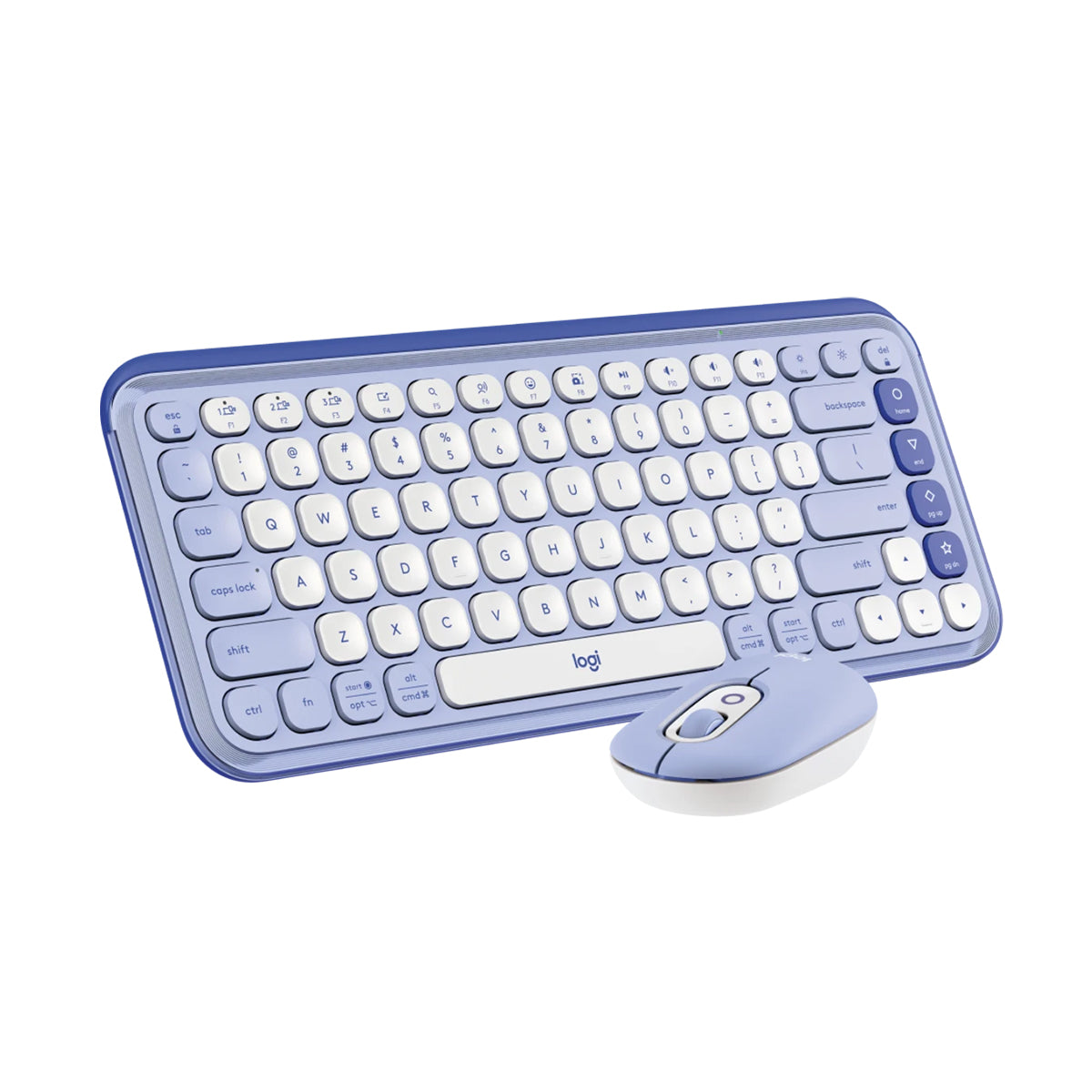 Logitech Pop Icon Wireless Bluetooth Keyboard and Mouse Combo - Lilac