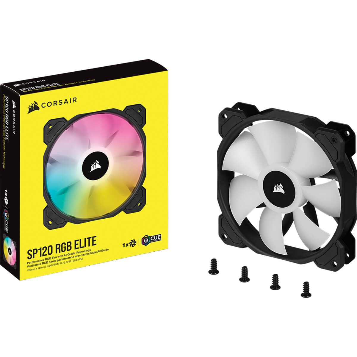 Corsair iCUE SP120 RGB ELITE Performance 120mm PWM Fan - Single Pack