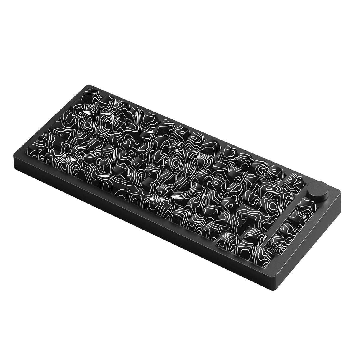 Akko Monsgeek M1 V5 75% Wireless Aluminium Mechanical Keyboard Piano Pro V3 Switch - Contour Lines Black