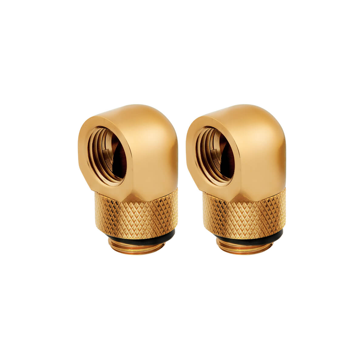 Corsair Hydro X Series XF 90° Angled Rotary Adapter Twin Pack - Gold