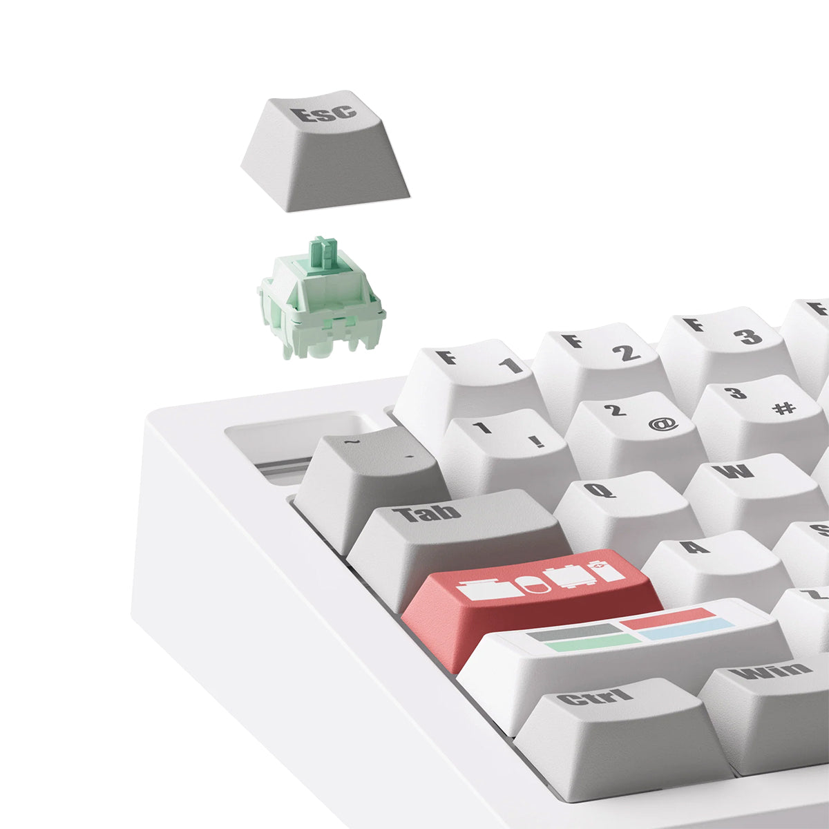 Akko Monsgeek M1 V5 VIA 75% Wireless Aluminium Mechanical Keyboard Waste Sorting - Botany Switch