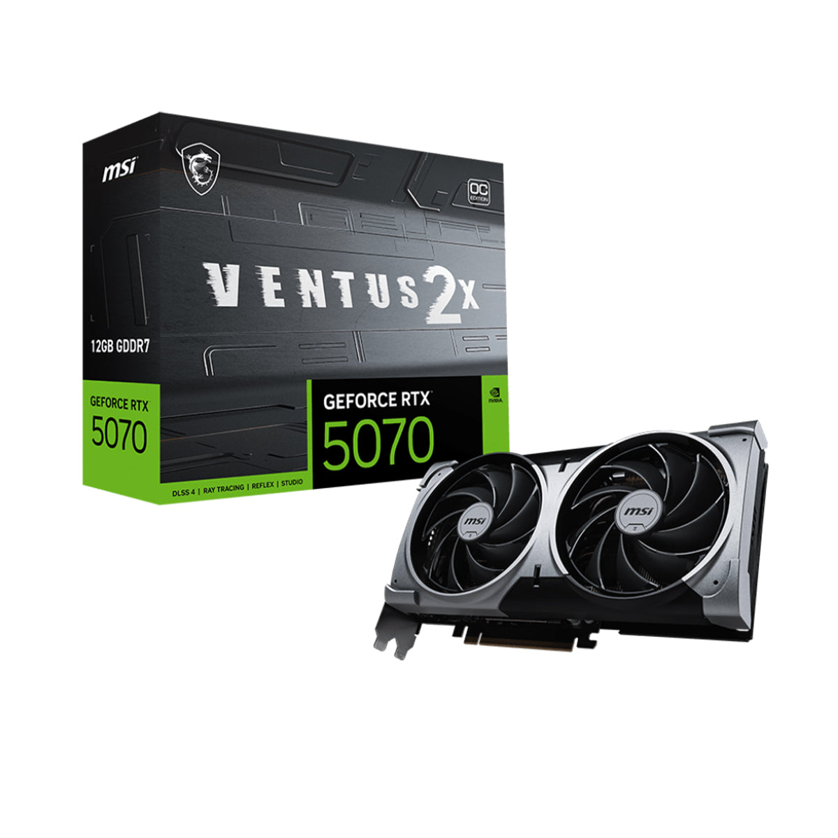 MSI GeForce RTX 5070 VENTUS 2X OC 12GB Graphics Card