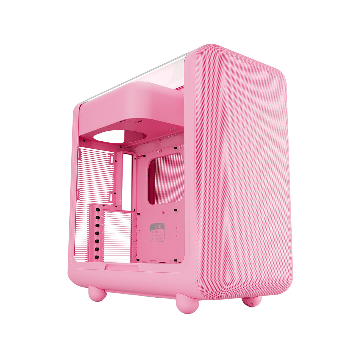 Hyte X50 Tempered Glass ATX Mid Tower Case - Strawberry Milk