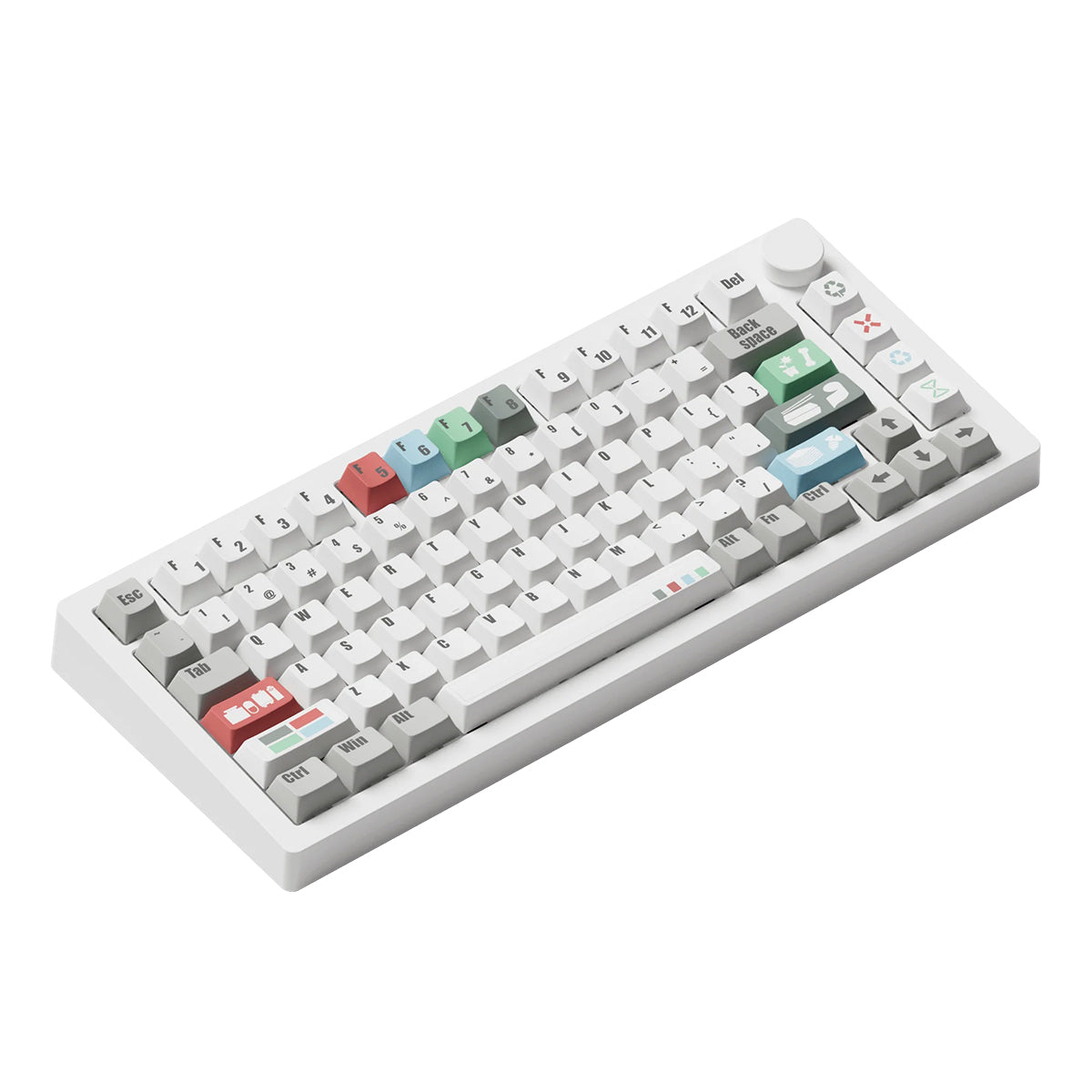 Akko Monsgeek M1 V5 VIA 75% Wireless Aluminium Mechanical Keyboard Waste Sorting - Botany Switch