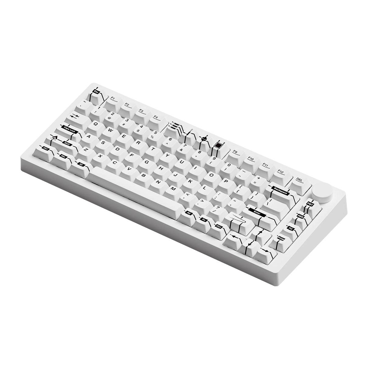 Akko Monsgeek M1 V5 VIA 75% Wireless Aluminium Mechanical Keyboard Keycap Runner - Piano Pro V3 Switch