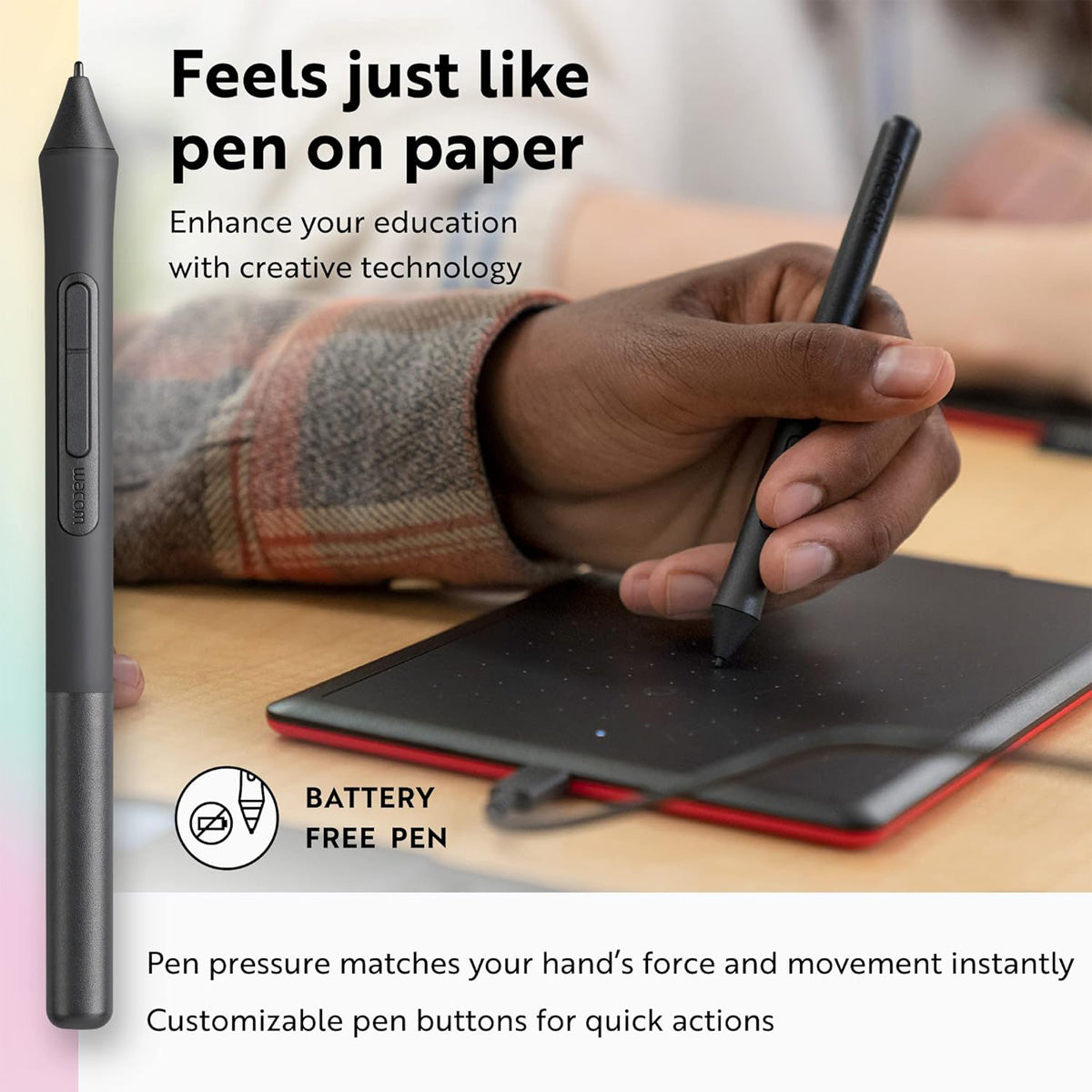 Wacom One Graphics Tablet with Pen - Medium