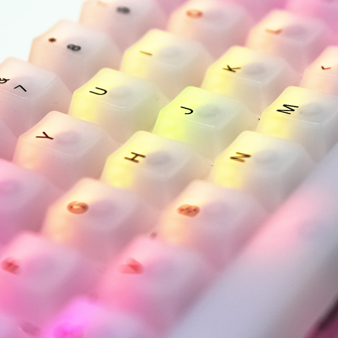 Glorious GMMK 2 Compact 65% RGB Custom Mechanical Keyboard Mako Tactile Switch - Prism Pink