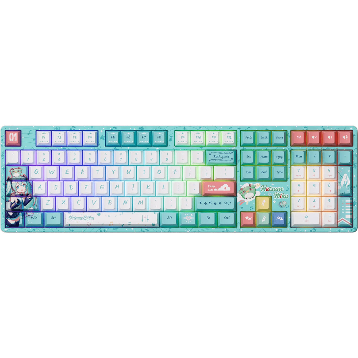 Akko x Hatsune Miku 5108B Plus Full-Size Wireless Mechanical Keyboard - Piano Pro Switch