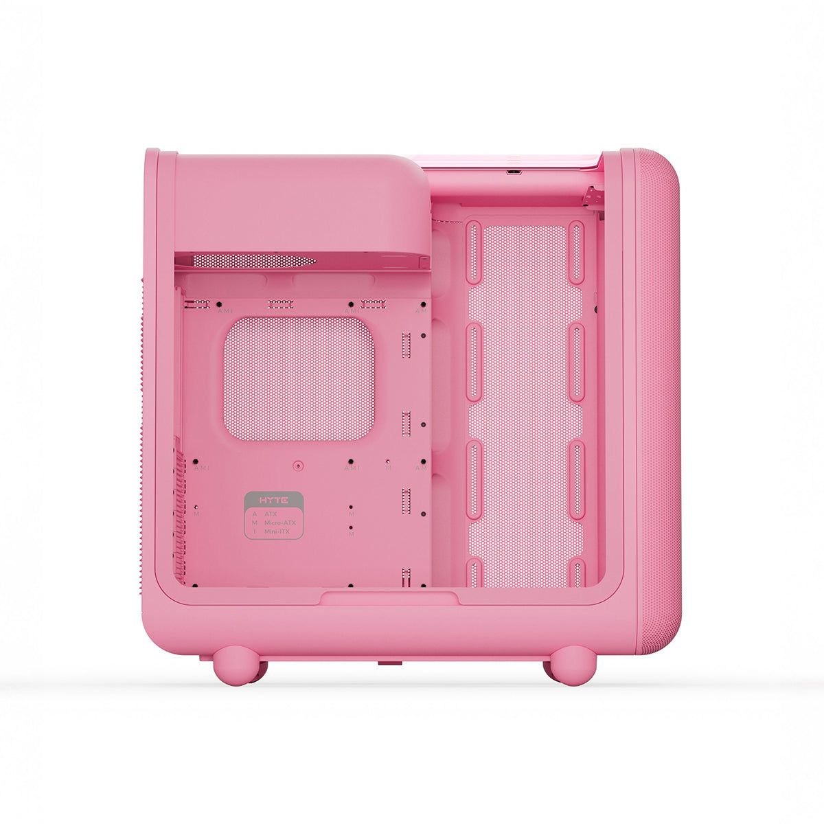 Hyte X50 Tempered Glass ATX Mid Tower Case - Strawberry Milk