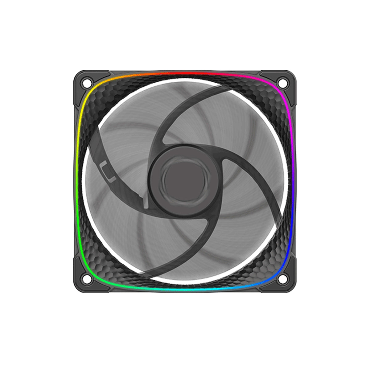 Geometric Future Squama 2503 120mm RGB PWM Case Fan - Black