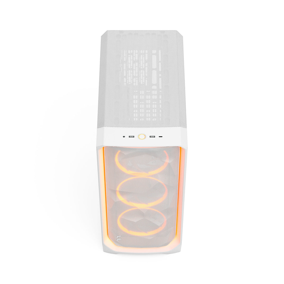 Fractal Design Meshify 3 Ambience Pro RGB Mid Tower Case - White TG Clear Tint