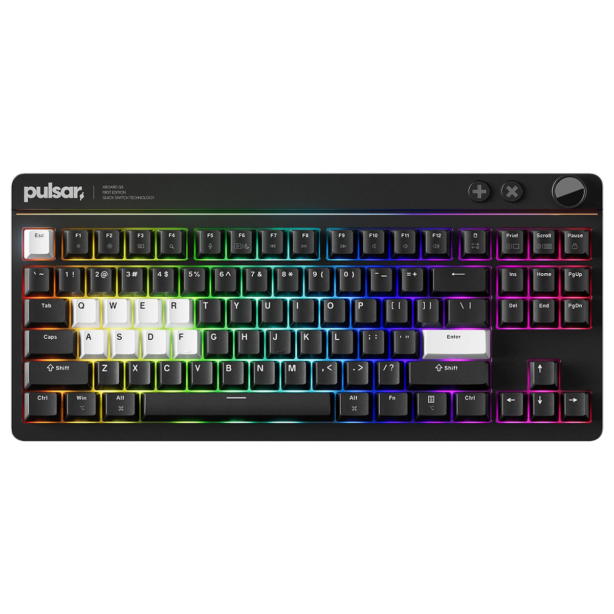 Pulsar Xboard QS TKL Mechanical Gaming Keyboard First Edition Kailh Linear Switch - Black