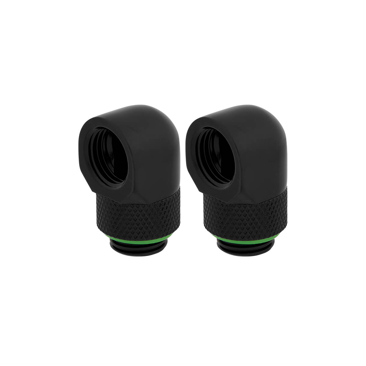 Corsair Hydro X Series XF 90?? Angled Rotary Adapter Twin Pack - Black