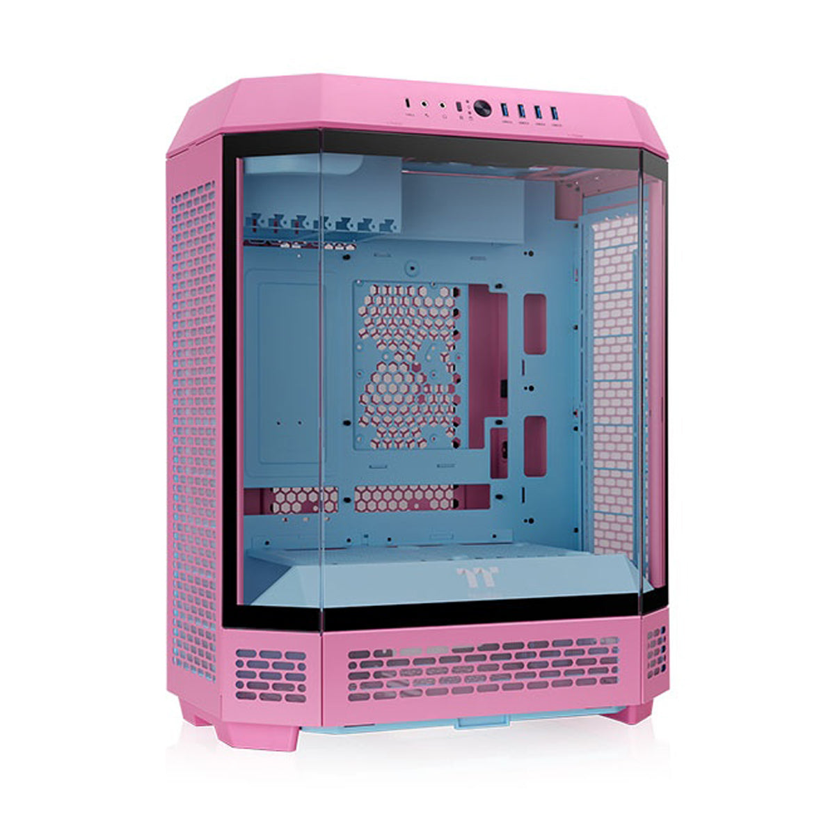 Thermaltake The Tower 600 Tempered Glass Mid Tower Case Bubble Pink Edition