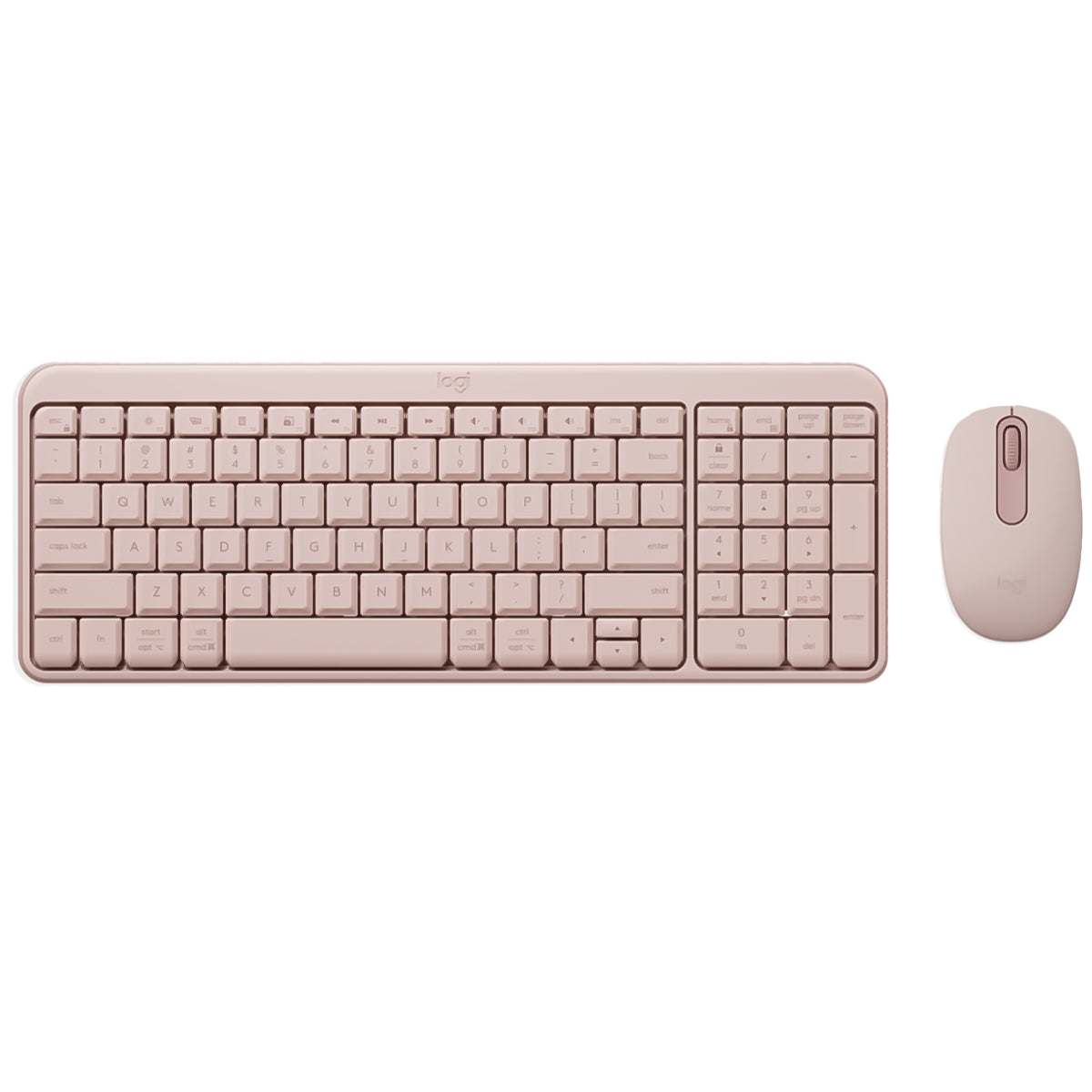 Logitech MK250 Compact Bluetooth Wireless Keyboard and Mouse Combo - Rose