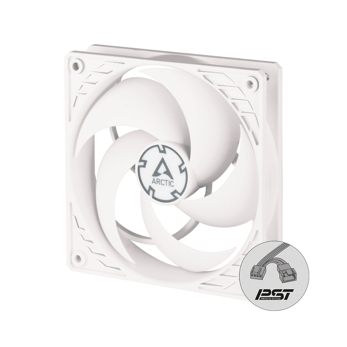 Arctic P12 PWM PST 120mm High Performance Fan - White