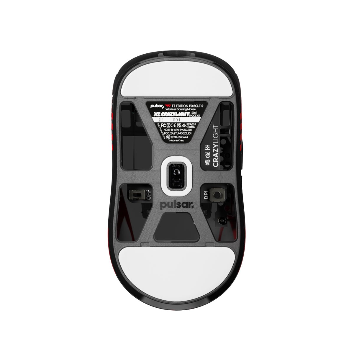 Pulsar X2 CrazyLight Wireless Gaming Mouse - T1 Edition Black
