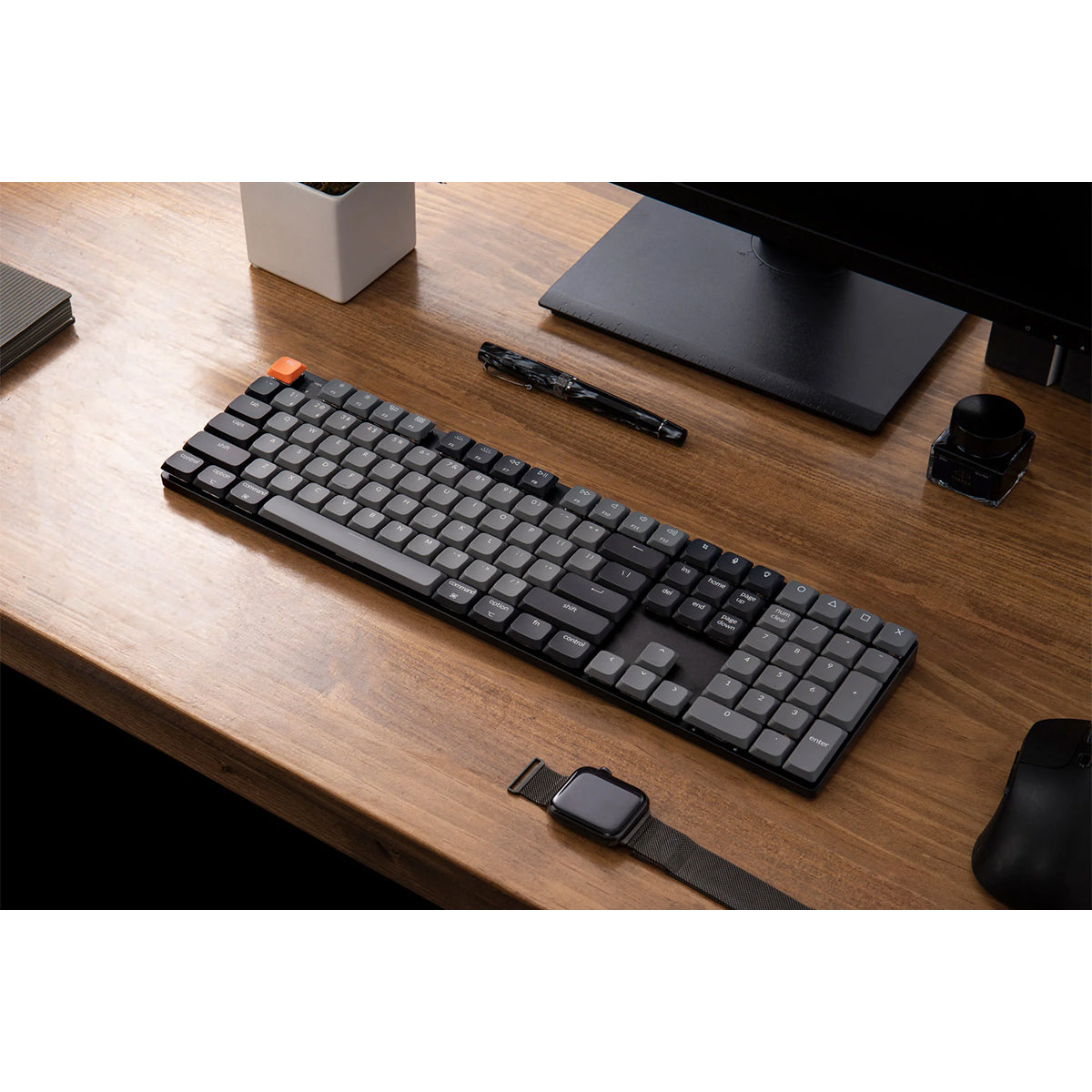 Keychron K5X Full Sized Low Profile Wireless Mechanical Keyboard - Red Switch