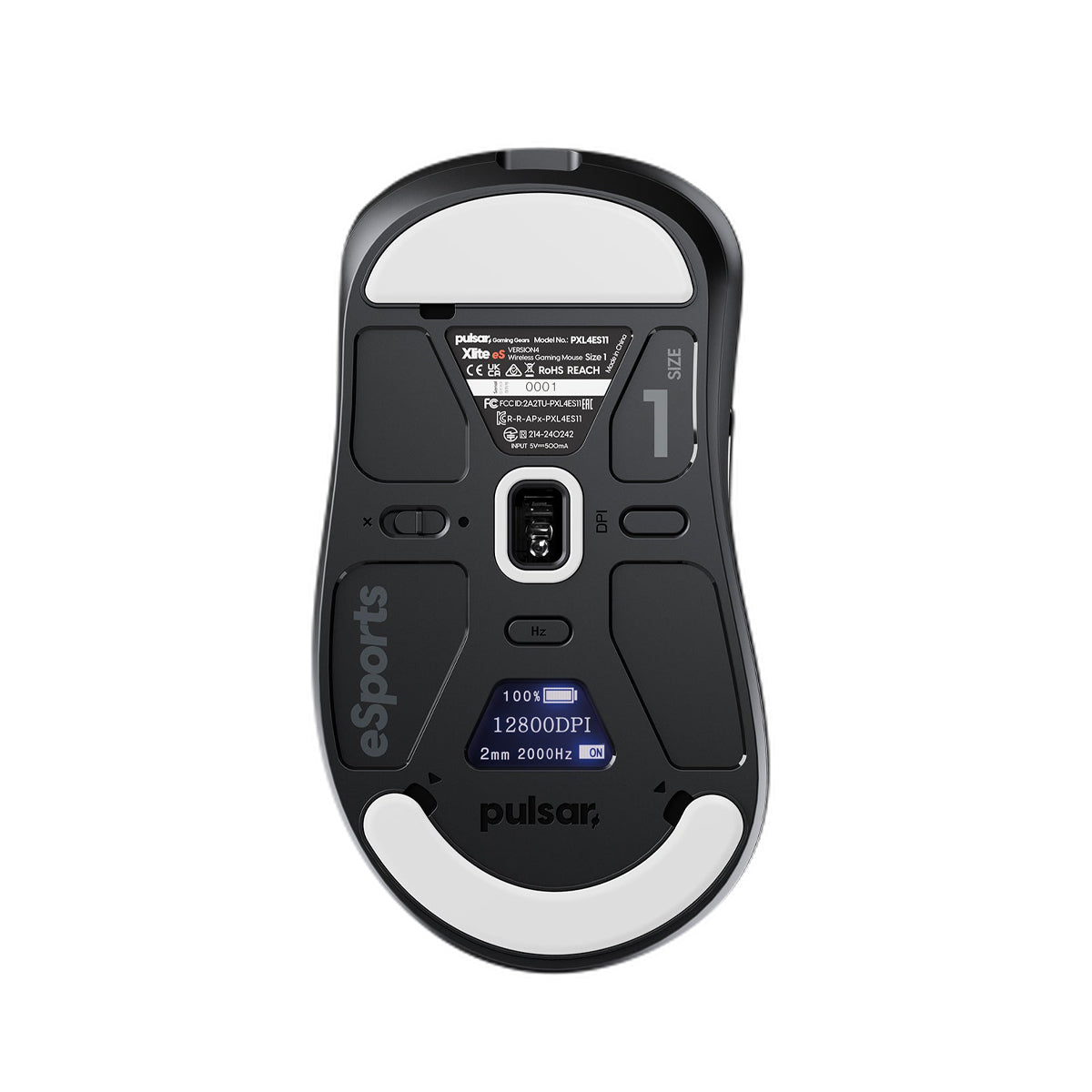 Pulsar Xlite v4 eS Mini Wireless Gaming Mouse - Black
