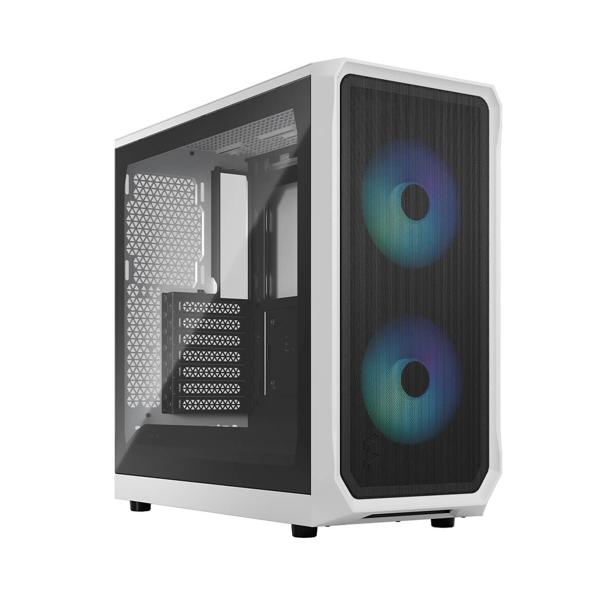 Fractal Design Focus 2 RGB Mid Tower Case - White TG Clear Tint