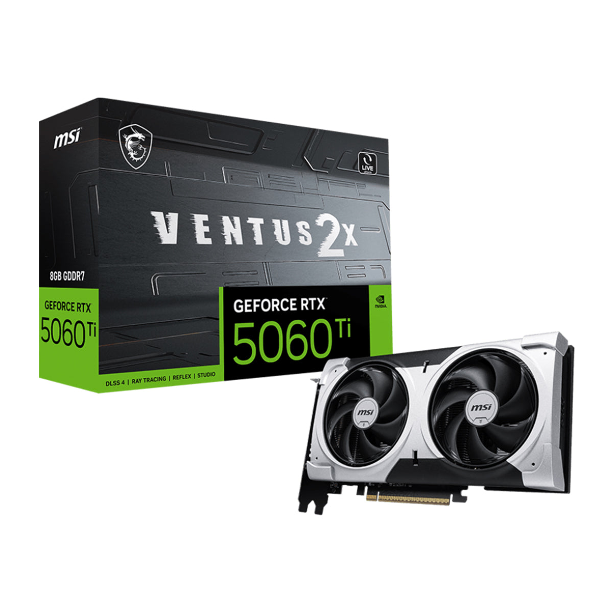 MSI GeForce RTX 5060 Ti VENTUS 2X PLUS 8GB Graphics Card