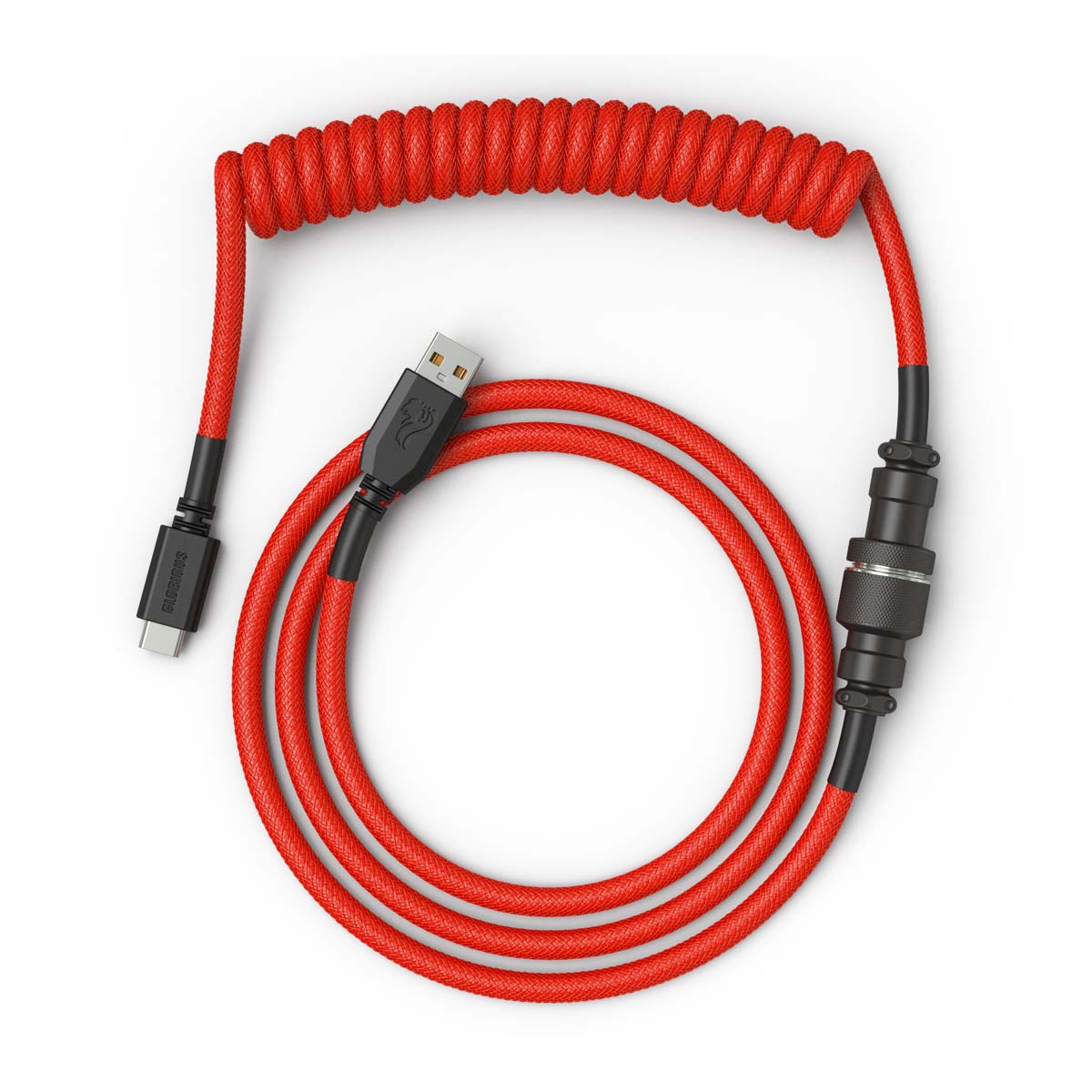 Glorious Coiled Cable - Crimson Red