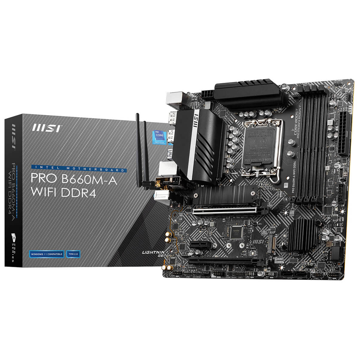MSI PRO B660M-A WIFI DDR4 mATX Motherboard