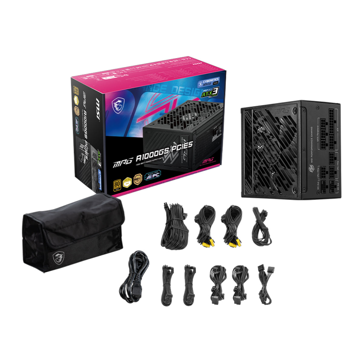 MSI MPG A1000GS 1000W 80Plus Gold Fully Modular Power Supply